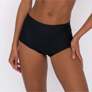 Skatie Bardot Boyshort Bottom XS Extra Small Black NWT New Bikini Swim